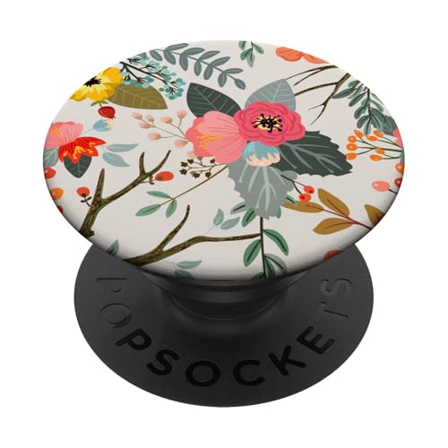 Blumen und Blätter Floral PopSockets Klebender PopGrip von Ammal Studio