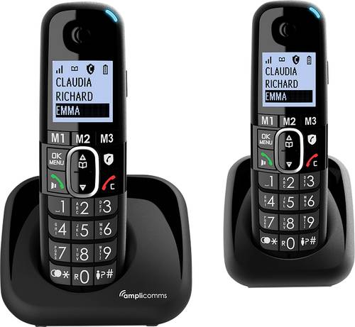 Amplicomms BigTel 1502 DECT-Mobilteil Freisprechen, für Hörgeräte kompatibel, Wahlwiederholung LE von Amplicomms
