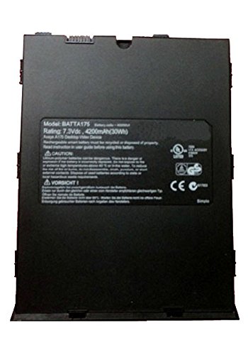 amsahr A175-02 Ersatz Batterie für Avaya Desktop Video Device, BATTA175 (4200mAh/30Wh, 7.3V) schwarz von Amsahr