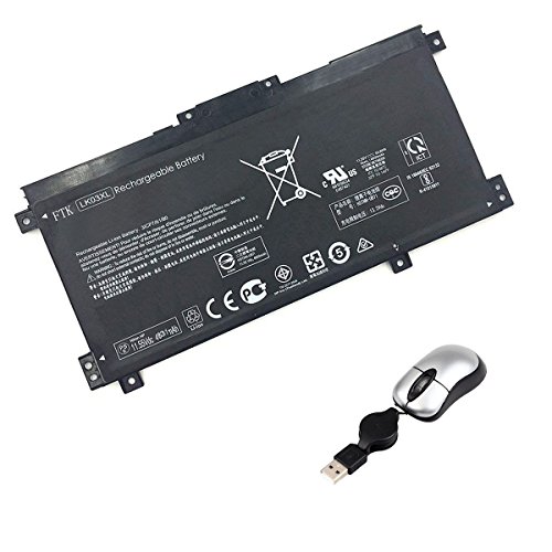 amsahr LK03XL-05 Ersatz Batterie für HP LK03XL, 916368-541, 916814-855, HSTNN-UB7I TPN-W127, TPN-W128 Inklusive Mini Optical Maus Schwarz von Amsahr