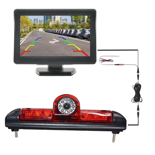 Rückfahrkameras Für Peugeot Für Boxer 2006-2015 Parkplatz CCD 170 Grad Auto Rückansicht Kamera Bremslicht 4,3 Zoll Monitor HD Rückfahrkamera(C) von Amxaqjc