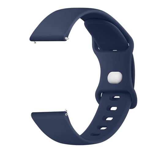 Amzpas Armband für Samsung Galaxy Watch 3 41mm Armband,20mm Neues Silikon Sport Ersatzarmbänder für für Samsung Galaxy Watch 3 Armband 41mm Damen Herren (Marineblau) von Amzpas