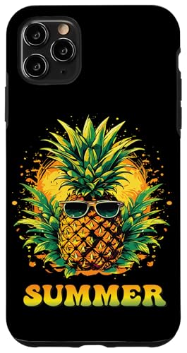 Hülle für iPhone 11 Pro Max Ananas Frucht Cocktail Tropen Urlaub von Ananas Frucht Cocktail Tropen Urlaub