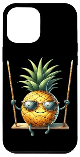 Hülle für iPhone 12 Pro Max Ananas Frucht Cocktail Tropen Urlaub von Ananas Frucht Cocktail Tropen Urlaub