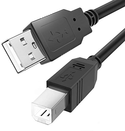 USB B MIDI-Kabel für Instrumente 7,5 m, USB A zu USB B-Kabel Kompatibel mit Klavier, Midi-Controller, Midi-Tastatur, Audio-Interface-Aufnahme, USB-Mikrofon und mehr von Ancable