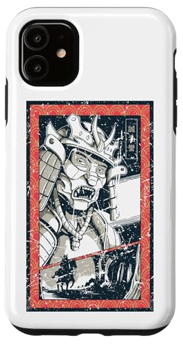 Hülle für iPhone 11 Retro Japan Warrior - Japanischer Samurai - Komische japanische Kunst von Ancient Japanese Military Warrior Japan Artworks