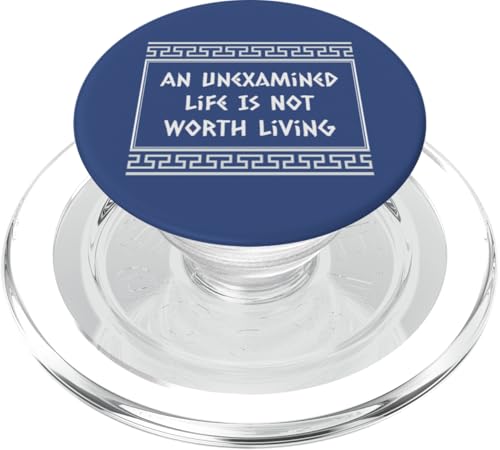 An Unexamined Life Is Not Worth Living Sokrates Griechisch PopSockets PopGrip für MagSafe von Ancient Philosophy