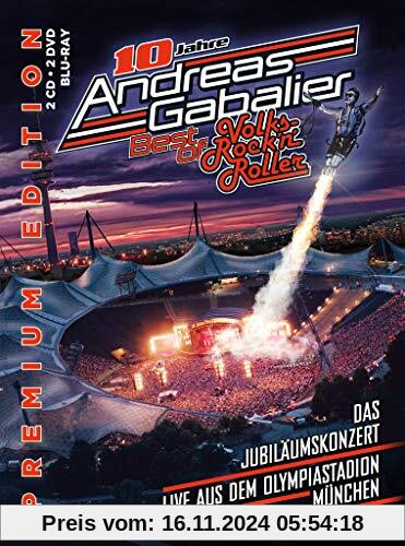 Best of Volks-Rock’n’Roller – Das Jubiläumskonzert live aus dem Olympiastadion in München (Premium Edition inkl. 2CD, 2DVD, Blu-Ray) von Andreas Gabalier