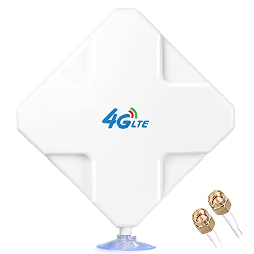 Andven SMA 4G LTE Antenne, 35dBi Hochleistungs WiFi Signalverstärker, 3G/4G Verstärker Antenne mit Dual SMA Male für WLAN-Router Mobiler Hotspot von Andven