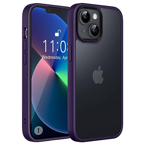 Andwing für iPhone 13 Hülle Frosted Minimalist Handyhülle, Mattierte Durchscheinende Rückseite für iPhone 13, Anti-Fingerabdruck-Schutzhülle für iPhone 13 Mattierte Hülle? Blau? von Andwing