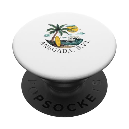 Anegada B.V.I Britische Jungferninseln Souvenir Urlaub PopSockets Klebender PopGrip von Anegada B.V.I British Virgin Islands Reminde