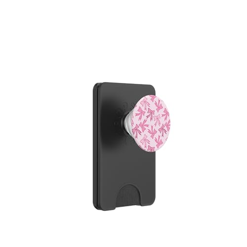 Niedliche rosa Schleifen und Bänder Design für Teenager-Mädchen PopSockets PopWallet für MagSafe von Angela Dow Designs