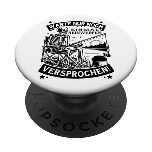 Angler Angelboot-Kajak lustige Sprüche Fliegenfischen Angeln PopSockets Klebender PopGrip von Angeln und Zubehör Geschenke Shirts