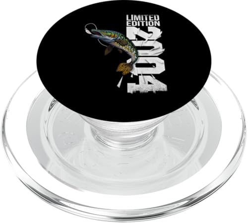 Angler Fisch Jahrgang 2004 geboren Geburtstag Zubehör Angeln PopSockets PopGrip für MagSafe von Angeln und Zubehör Geschenke Shirts