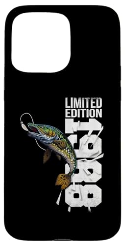 Hülle für iPhone 15 Pro Max Angler Fisch Jahrgang 1988 geboren Geburtstag Zubehör Angeln von Angeln und Zubehör Geschenke Shirts