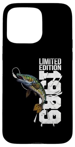 Hülle für iPhone 15 Pro Max Angler Fisch Jahrgang 1989 geboren Geburtstag Zubehör Angeln von Angeln und Zubehör Geschenke Shirts