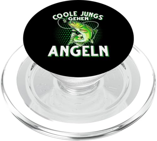 Coole Jungs Gehen Angeln Fischen Angler PopSockets PopGrip für MagSafe von Angler Angel Angeln Angelzubehör Fischen Ajeli