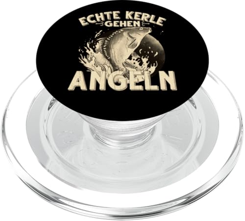 Echte Kerle Gehen Angeln Fischen Angler PopSockets PopGrip für MagSafe von Angler Angel Angeln Angelzubehör Fischen Ajeli