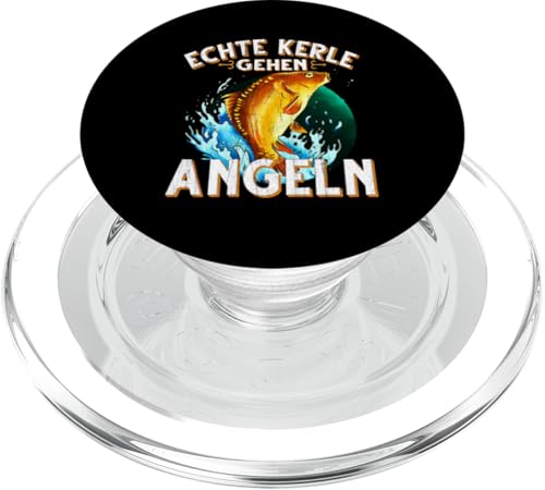 Echte Kerle Gehen Angeln Fischen Angler PopSockets PopGrip für MagSafe von Angler Angel Angeln Angelzubehör Fischen Ajeli