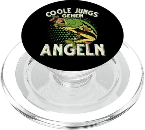 Coole Jungs Gehen Angeln Fischen Angler PopSockets PopGrip für MagSafe von Angler Angel Angeln Angelzubehör Fischer Ajeli