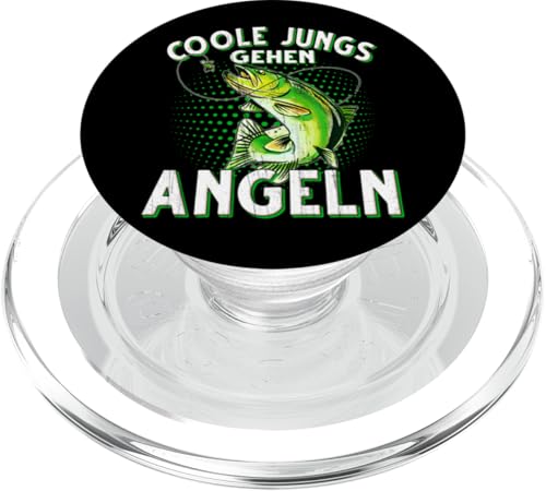 Coole Jungs Gehen Angeln Fischen Angler PopSockets PopGrip für MagSafe von Angler Angel Angeln Angelzubehör Fischer Ajeli