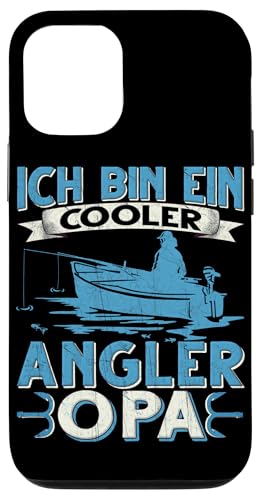 Hülle für iPhone 12/12 Pro Ich bin ein cooler Angler Opa Fischen Angeln von Angler Angel Angeln Angelzubehör Fischer Ajeli