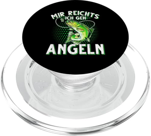 Mir Reichts Ich Geh Angeln Fischen Angler PopSockets PopGrip für MagSafe von Angler Angel Angeln Angelzubehör Fischer Ajeli