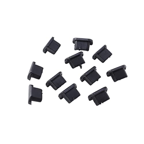 Angoily 10st Staubdichter Stopfen Kopfhörer-Klinkenstecker Telefonstecker Stecker Für Mobiltelefone Staubstecker Micro-USB-stecker Winziges Telefon Port-stecker Anti-stecker Black von Angoily