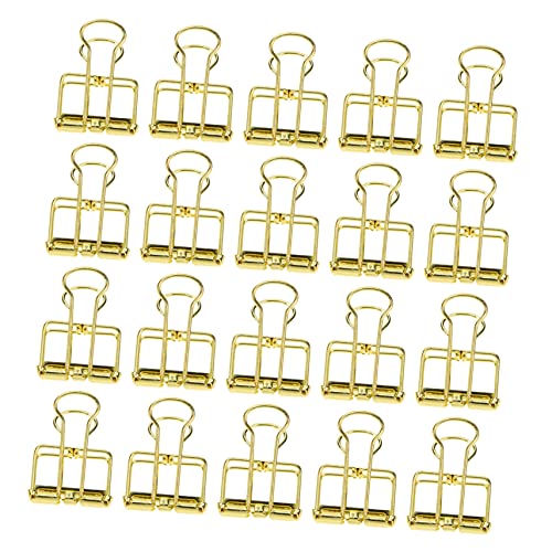 Angoily 20 Stück Hohlclip Jumbo Büroklammern Farbig Schreibtisch Größe Papier Büroklammerhalter Metallklammer Mini-bindeklammern Binderclip Golden Rostfreier Stahl Angoily 20 Stück Hohlclip Jumbo Büroklammern Farbig Schreibtisch Größe Papier Büroklammerhalter Metallklammer Mini-bindeklammern Binderclip Golden Rostfreier Stahl von Angoily