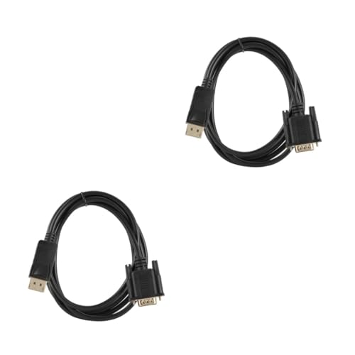 Angoily 2st -konvertierungskabel Vga-zu-displayport-adapter Displayport Auf Vga Kabel Dp-stecker Auf Vga-stecker Kabel Displayport Zu Vga Dp Zu Vga Vergoldetes Kabel Kupferkern Black von Angoily