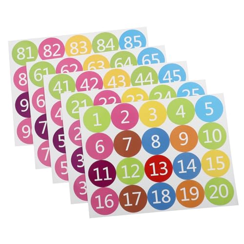 Angoily 5 Blätter Digitales Etikett Nummeriert Aufeinanderfolgenden Größe Zahlen Etiketten Runden Name Pastell Schreibtisch Wasser Aufkleber Mit Kalendernummern Colorful Pvc Selbstklebend Angoily 5 Blätter Digitales Etikett Nummeriert Aufeinanderfolgenden Größe Zahlen Etiketten Runden Name Pastell Schreibtisch Wasser Aufkleber Mit Kalendernummern Colorful Pvc Selbstklebend von Angoily