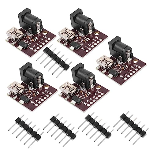 Angoily 5St Modul digitaler Konverter langlebige Netzteilplatine Mini-USB-Ladeanschluss USB-Strom DIY Power Interface Board USB-Konverter professionelle Ladeplatine Schnittstellenkarte von Angoily