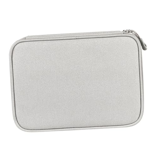 Angoily Digitale Aufbewahrungstasche USB-Laufwerk Fall Flash-Laufwerk Fall Tasche Für Elektronisches Zubehör Handy-ladegerät Ladekabel Fall Light Grey Wasserdichter Neuer Jacquard-Stoff von Angoily