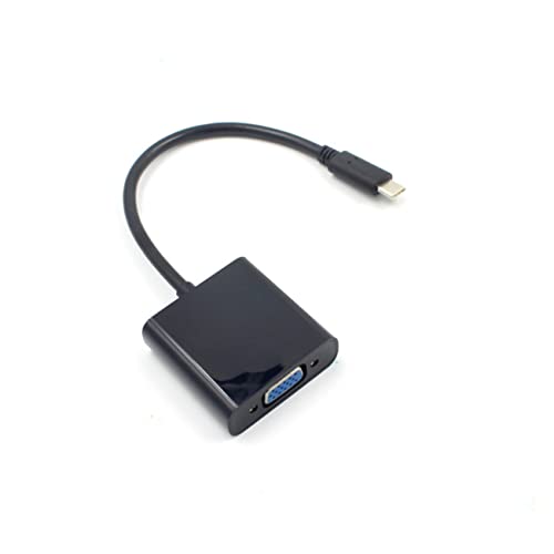 Angoily Langlebiger USB C Auf VGA Adapter Konverter Für TV Projektor Und Monitor Ideal Für Laptop Und PC Schwarz von Angoily