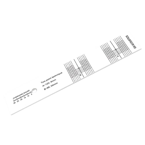 Angoily Plattenspieler Winkelmesser Zur Ausrichtung des Drehtellers Drehteller Winkelmesser Stiftausrichtungs-winkelmesser Drehscheibe Drehtisch-ausrichtungswinkelmesser Weiß Plastik von Angoily