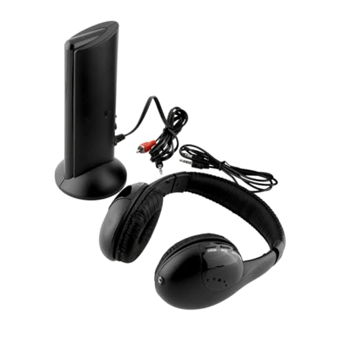 Angoily kabellose Kopfhörer mit Mikrofon Wireless kopfhörer Wireless Headset mit mikrofon Funkkopfhörer Geräuschunterdrückung durch Kopfhörer kabelloses Headset mit Mikrofon Black von Angoily