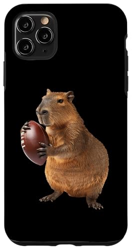 Hülle für iPhone 11 Pro Max Capybara American Football von Animal American Football Design