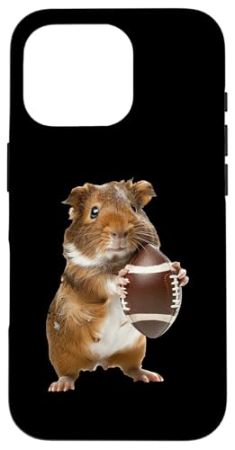 Hülle für iPhone 16 Pro Meerschweinchen American Football von Animal American Football Design