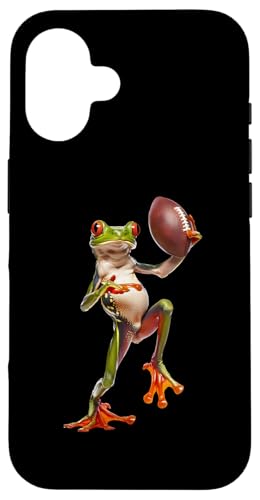 Hülle für iPhone 16 Tree Frog American Football von Animal American Football Design