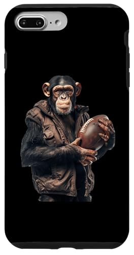 Hülle für iPhone 7 Plus/8 Plus Schimpanse American Football von Animal American Football Design