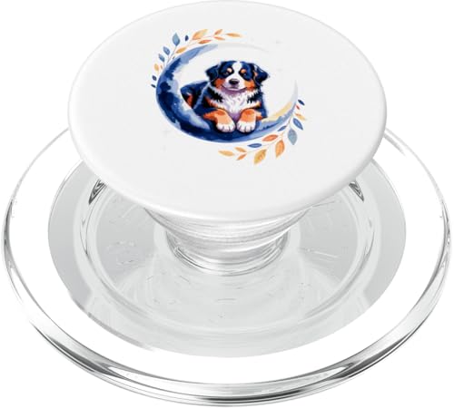 Crescent Moon Bernese Mountain Dog Berner PopSockets PopGrip für MagSafe Crescent Moon Bernese Mountain Dog Berner PopSockets PopGrip für MagSafe von Animal Dog Lover Gifts