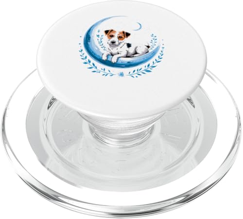 Crescent Moon Jack Russell Terrier PopSockets PopGrip für MagSafe Crescent Moon Jack Russell Terrier PopSockets PopGrip für MagSafe von Animal Dog Lover Gifts
