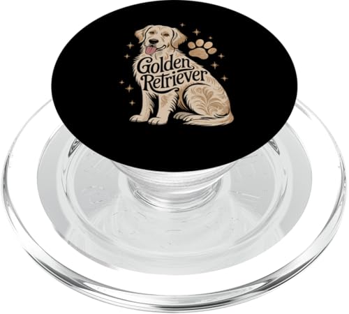 Floral Whimsical Golden Retriever GR Dog Goldie PopSockets PopGrip für MagSafe Floral Whimsical Golden Retriever GR Dog Goldie PopSockets PopGrip für MagSafe von Animal Dog Lover Gifts
