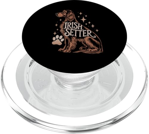 Floral Whimsical Irish Setter PopSockets PopGrip für MagSafe Floral Whimsical Irish Setter PopSockets PopGrip für MagSafe von Animal Dog Lover Gifts