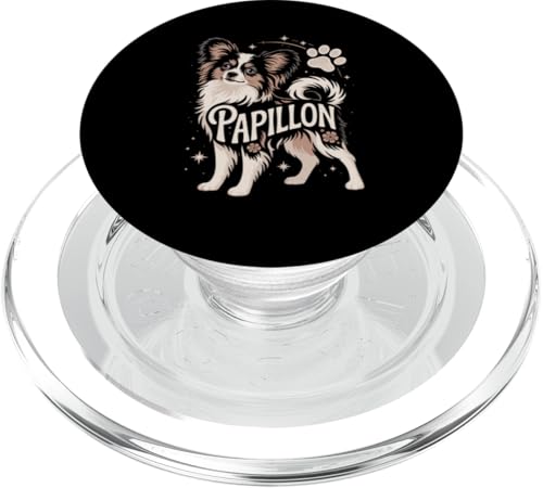Floral Whimsical Papillon Dog Continental Toy Spaniel PopSockets PopGrip für MagSafe Floral Whimsical Papillon Dog Continental Toy Spaniel PopSockets PopGrip für MagSafe von Animal Dog Lover Gifts
