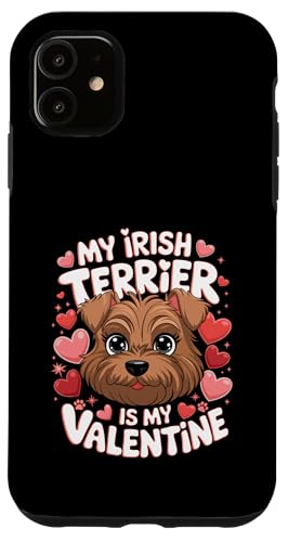 Hülle für iPhone 11 Valentine's Day Irish Terrier Valentines von Animal Dog Lover Gifts