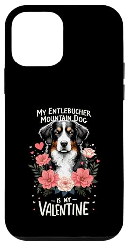 Hülle für iPhone 12 mini Valentine's Day Entlebucher Mountain Dog Valentines von Animal Dog Lover Gifts