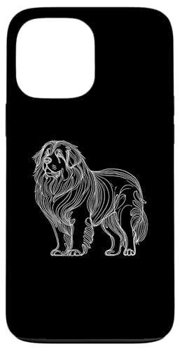 Hülle für iPhone 13 Pro Max Line Art Tibetan Mastiff von Animal Dog Lover Gifts