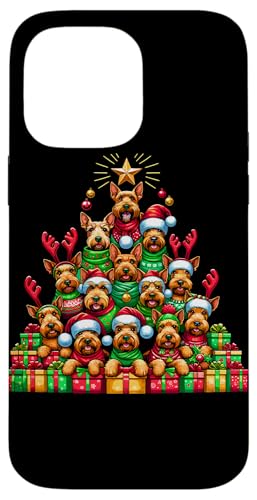 Hülle für iPhone 14 Pro Max Christmas Tree Irish Terrier von Animal Dog Lover Gifts