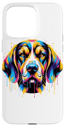 Hülle für iPhone 15 Pro Max Splash Art Swiss Hound Schweizer Laufhund von Animal Dog Lover Gifts